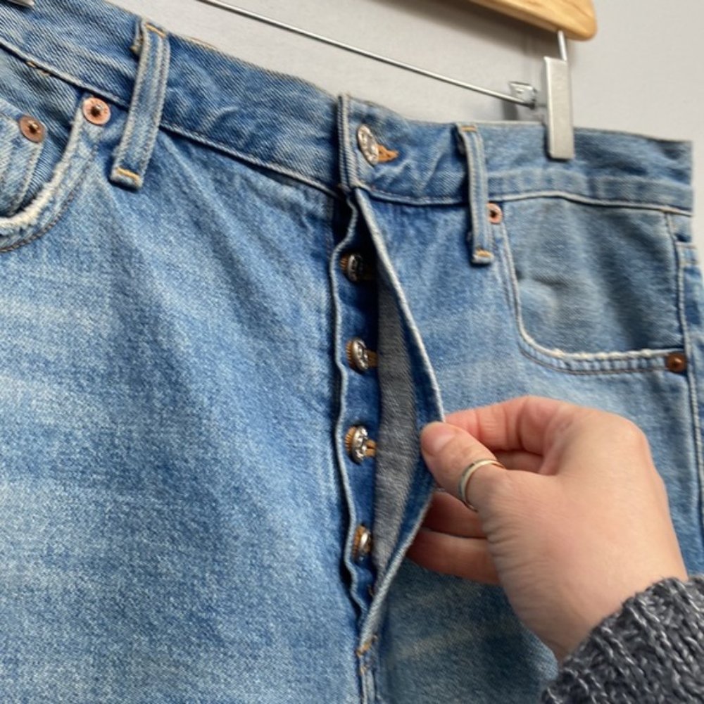 ❗️SOLD❗️Agolde Distressed Jamie High Rise Classic in Dakota Jeans Size 29 - Picture 3 of 8